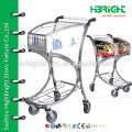 airport duty free store shopping trolley